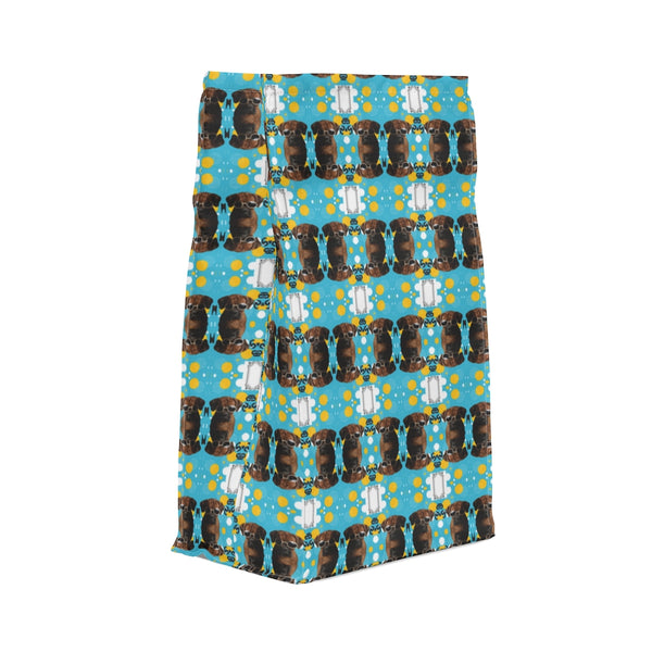 Cool Labrador Dog with Glasses Pattern Polyester Lunch Bag