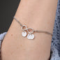 Rescue Dog Mama Infinity Bracelet with Personalized add-on Circle Charms