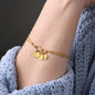 Dog Mama Infinity Bracelet 14k White Gold overlay or 18k Gold overlay Gift