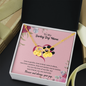Dog Mama Infinity Bracelet 14k White Gold overlay or 18k Gold overlay Gift