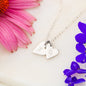 Love is love even if it between a dog mama and her pup, Sweetest Hearts Necklace Sterling Silver or 18k gold over sterling