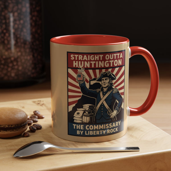 Patriotic Huntington Coffee Mug - History Buff Gift,Straight outta Huntington,Vintage Coffee Cup, Americana Drinkware, Liberty Rock