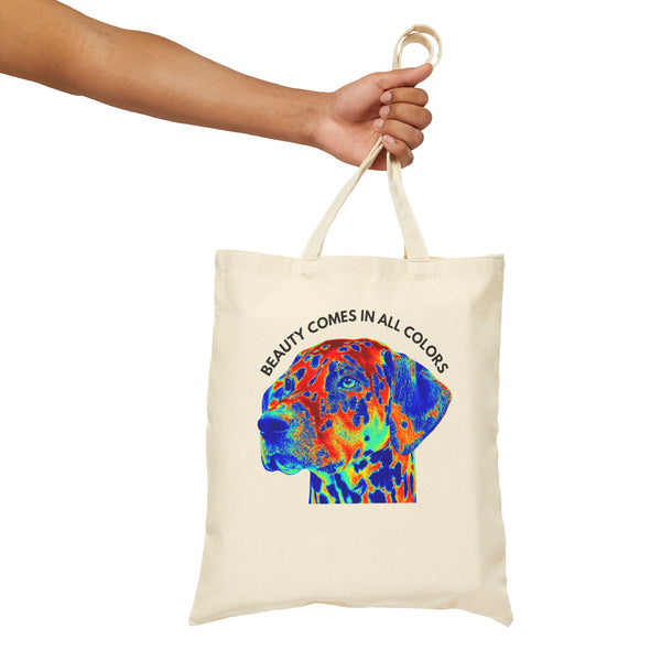 Beauty Comes in All Colors Cotton Canvas Tote Bag