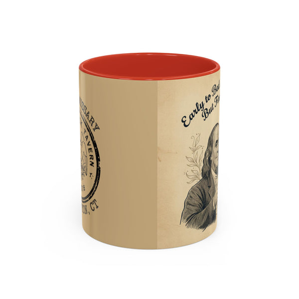 Patriotic Huntington Coffee Mug - History Buff Gift,Founding Father Thomas Edison, Vintage Coffee Cup, Americana Drinkware, Liberty Rock