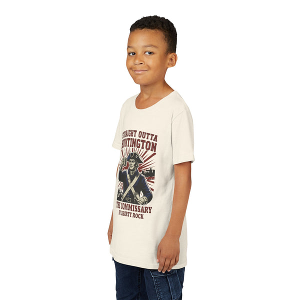 Kid's Straight Outta Huntington "The Commissary" Vintage Patriotic Youth Tee