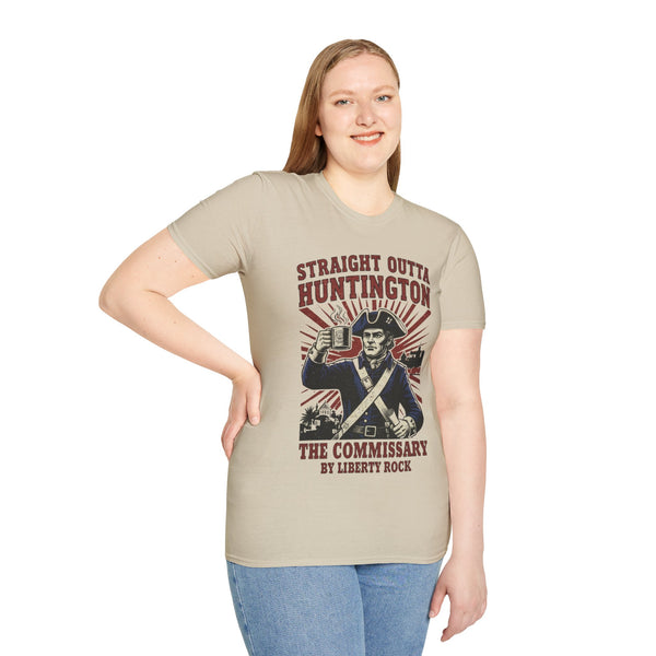 Patriotic Unisex T-Shirt - Straight Outta Huntington The Commissary by Liberty Rock