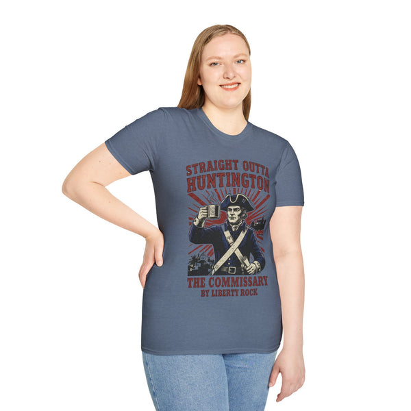 Patriotic Unisex T-Shirt - Straight Outta Huntington The Commissary by Liberty Rock