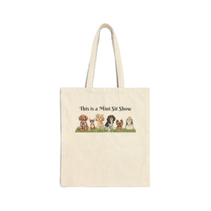 This is a Mini Sit Show Park Cotton Canvas Tote Bag