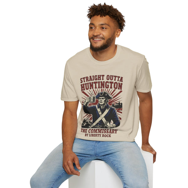 Patriotic Unisex T-Shirt - Straight Outta Huntington The Commissary by Liberty Rock