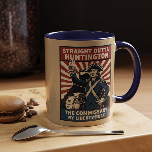 Patriotic Huntington Coffee Mug - History Buff Gift,Straight outta Huntington,Vintage Coffee Cup, Americana Drinkware, Liberty Rock