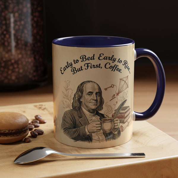 Patriotic Huntington Coffee Mug - History Buff Gift,Founding Father Thomas Edison, Vintage Coffee Cup, Americana Drinkware, Liberty Rock