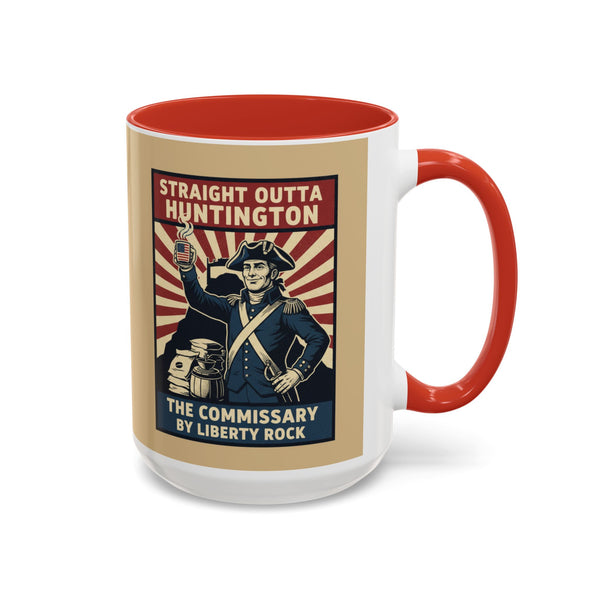 Patriotic Huntington Coffee Mug - History Buff Gift,Straight outta Huntington,Vintage Coffee Cup, Americana Drinkware, Liberty Rock