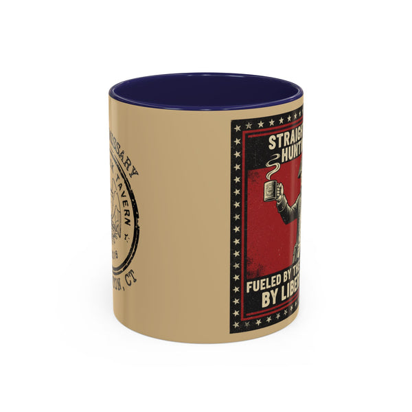 Patriotic Huntington Coffee Mug - History Buff Gift,Vintage Coffee Cup, Americana Drinkware, Liberty Rock