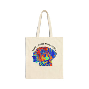 Beauty Comes in All Colors Cotton Canvas Tote Bag