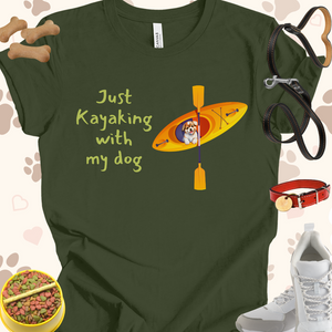 Just Kayaking with my dog Unisex Jersey Short Sleeve Tee