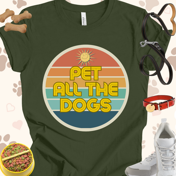 Pet All the Dogs Unisex Jersey T-shirt