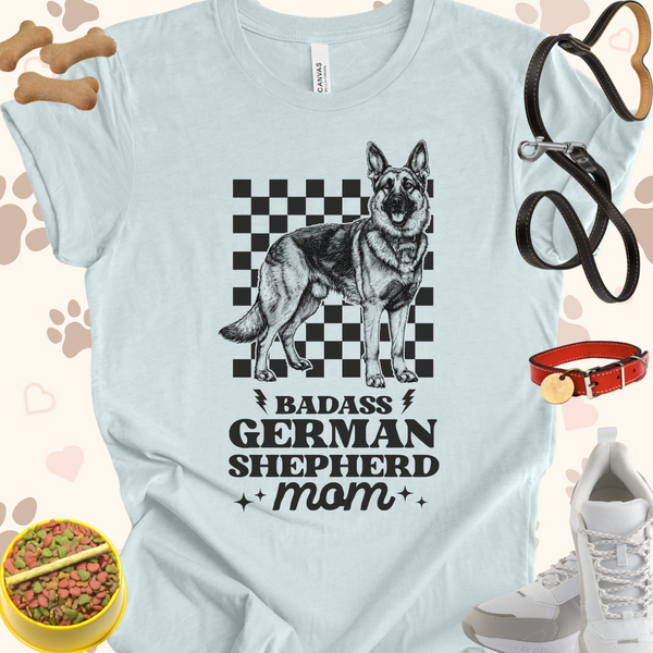 Badass German Shepard Mom Unisex Jersey Short Sleeve Tee T-Shirt