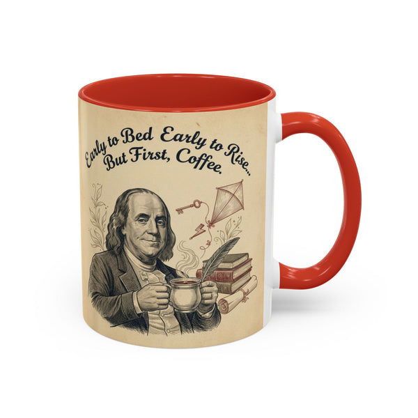 Patriotic Huntington Coffee Mug - History Buff Gift,Founding Father Thomas Edison, Vintage Coffee Cup, Americana Drinkware, Liberty Rock