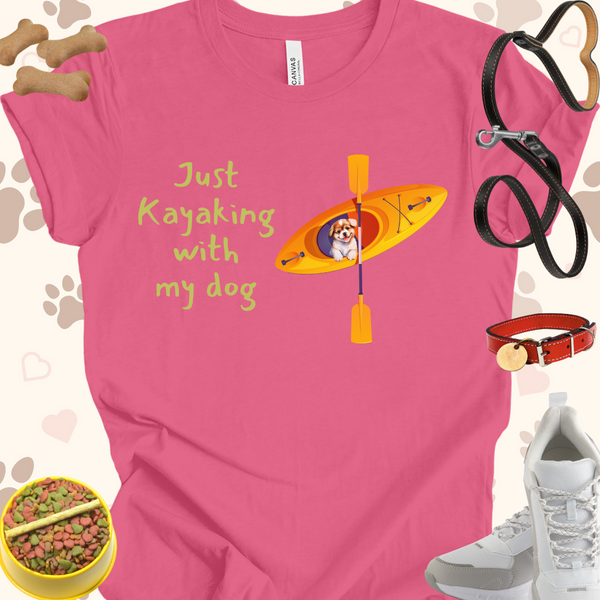 Just Kayaking with my dog Unisex Jersey Short Sleeve Tee