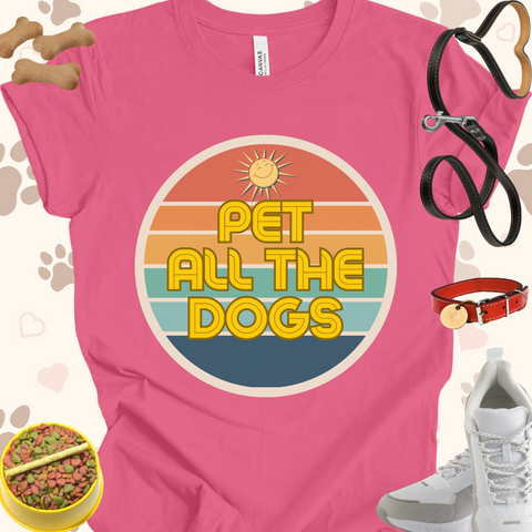 Pet All the Dogs Unisex Jersey T-shirt