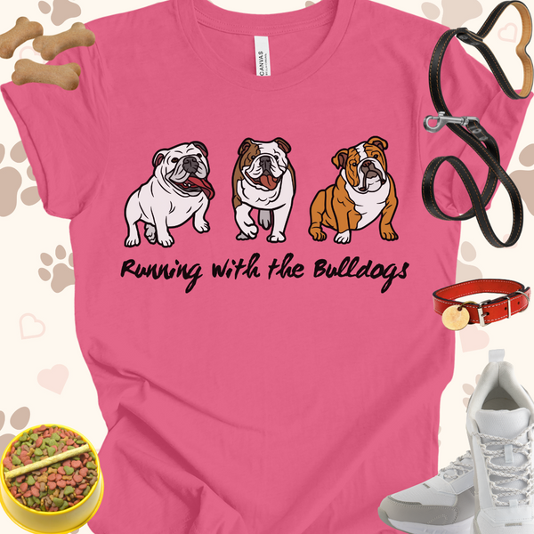 Running with the Bulldogs Unisex Jersey Short Sleeve Tee T-Shirt