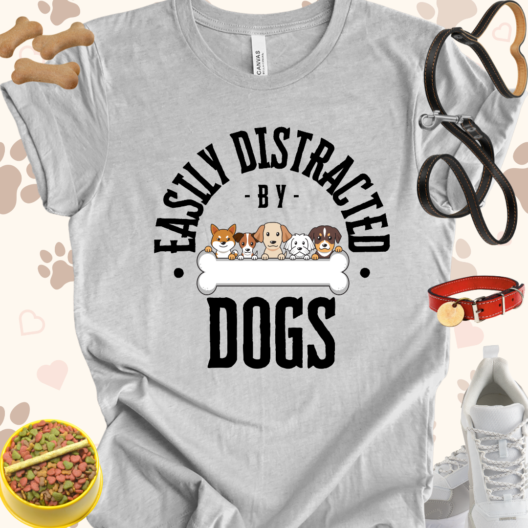 Easily Distracted by Dogs Unisex Jersey T-shirt