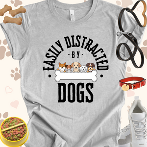 Easily Distracted by Dogs Unisex Jersey T-shirt