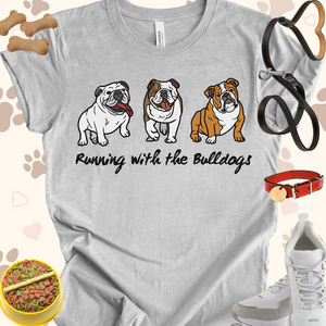 Running with the Bulldogs Unisex Jersey Short Sleeve Tee T-Shirt