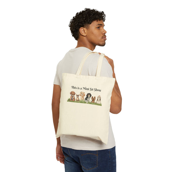 This is a Mini Sit Show Park Cotton Canvas Tote Bag