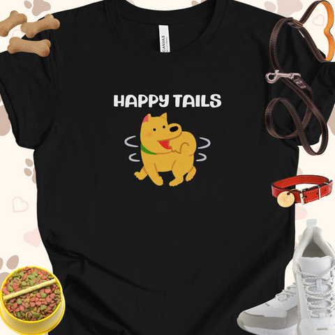 Happy Tails Dog Unisex Jersey Short Sleeve Tee