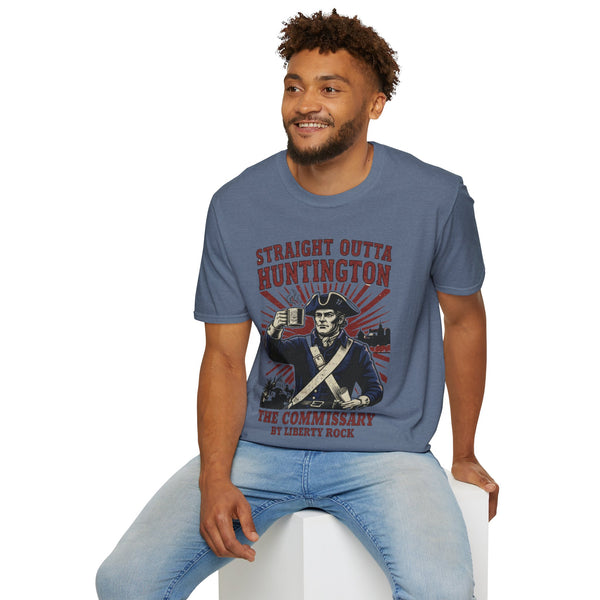 Patriotic Unisex T-Shirt - Straight Outta Huntington The Commissary by Liberty Rock