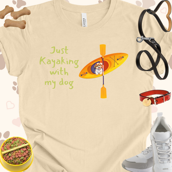 Just Kayaking with my dog Unisex Jersey Short Sleeve Tee