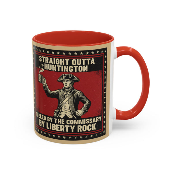 Patriotic Huntington Coffee Mug - History Buff Gift,Vintage Coffee Cup, Americana Drinkware, Liberty Rock