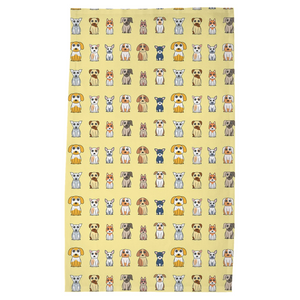 Sitting Cartoon Dogs Tea Towels