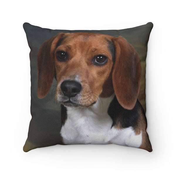 Beagle Spun Polyester Square Pillow