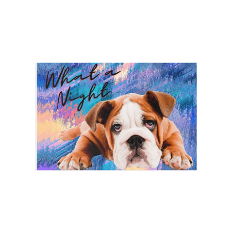 What a Night Hung over Hound Dog Fine Art Postcards