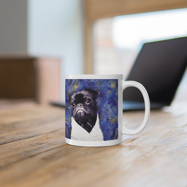 Starry Night Pug Mug 11oz