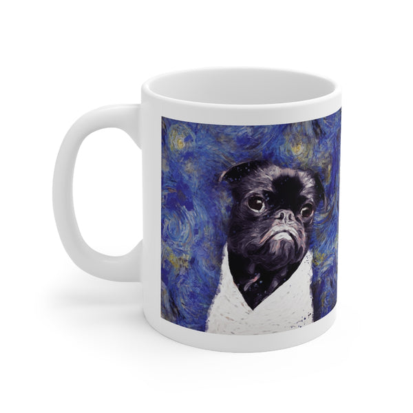 Starry Night Pug Mug 11oz