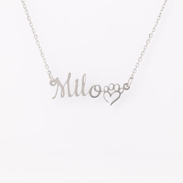 Dog Mom necklace Personalized with your Dog's Name
