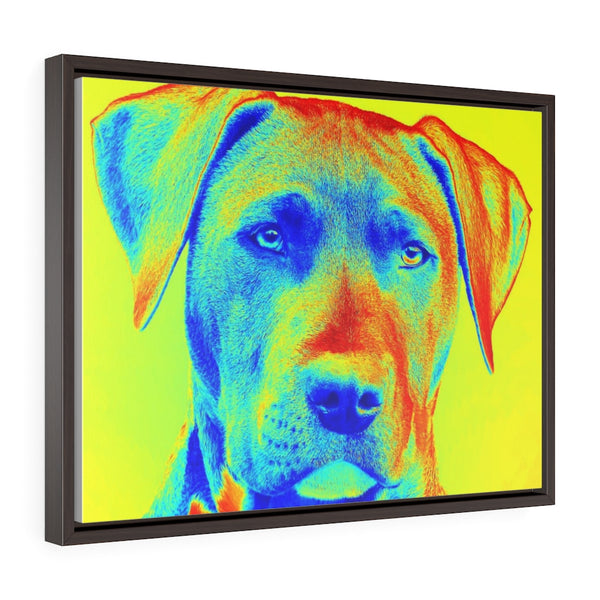 Hot Pop Colored Lab Dog Head Art Gallery Canvas Wrap Horizontal Frame Wall Art