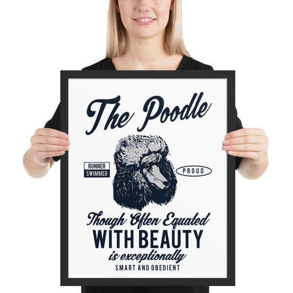 Poodle Framed photo paper poster