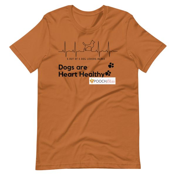 Dogs are Heart Healthy Short-Sleeve Unisex T-Shirt