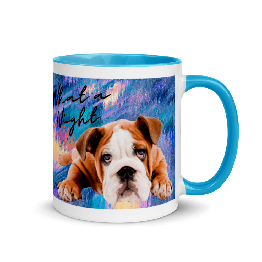 What a Night Hungover Hound Mug with Color Inside